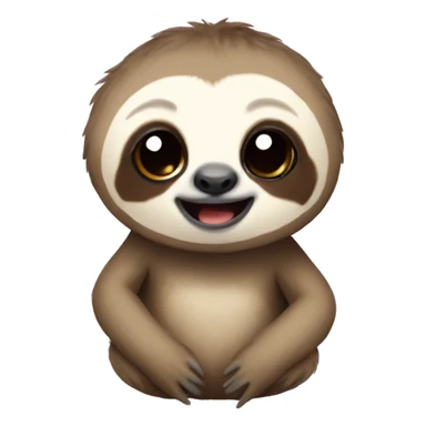 Baby sloth sticker