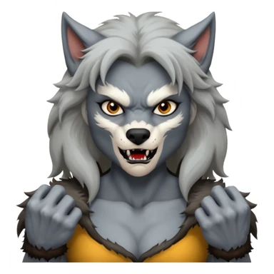 Female Werewolf body sticker