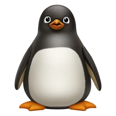 pesto the large fat brown baby penguin sticker