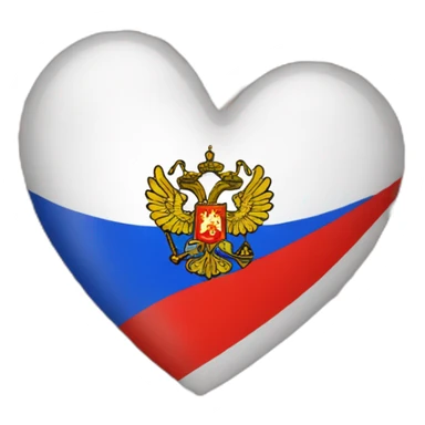 russian empire flag in heart emoji sticker
