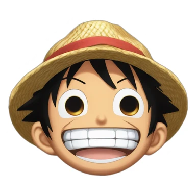 monkey d luffy gear 5 laughing sticker