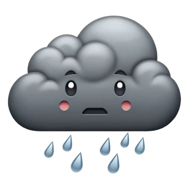 rain cloud sticker