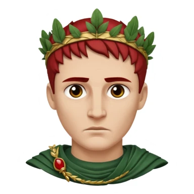 julius caesar young evil wreath sticker