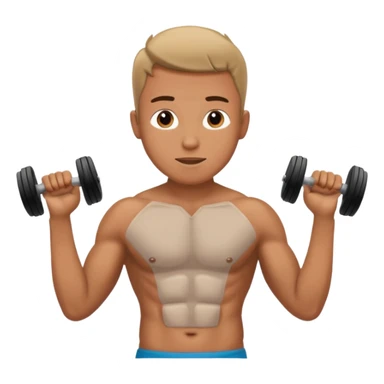 man doing abdominals sticker
