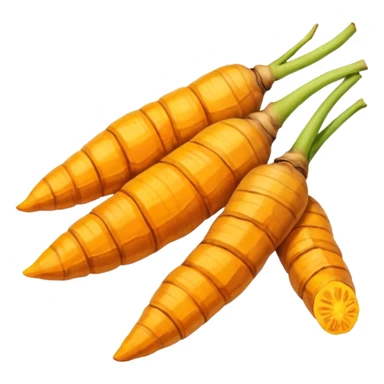 turmeric root dry and cut sticker