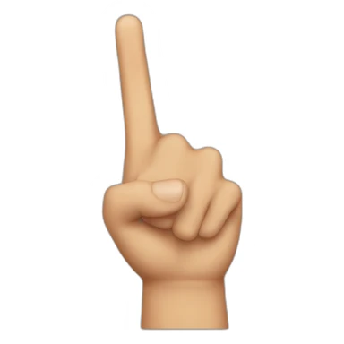 finger guns oh no sticker