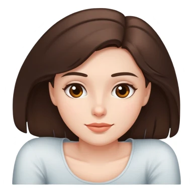 Brunette girl laying down sticker