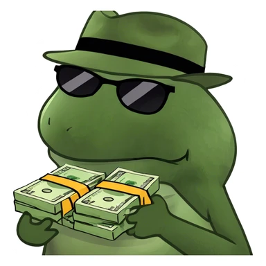 holding money gangster sticker