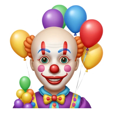 clown making balloon animal emoji sticker