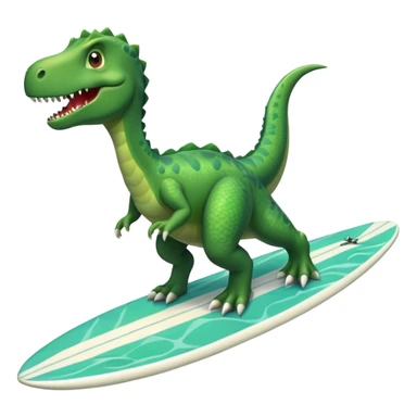 Dinossauro de prancha  sticker