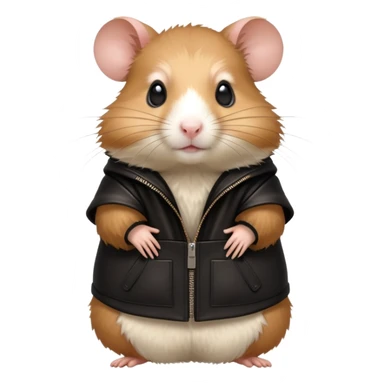 Hamster wearing rick owens sticker