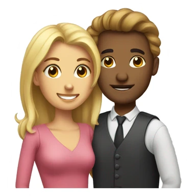 Man loving woman sticker