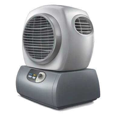 Ventilatore e emoji che suda sticker