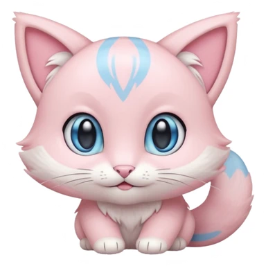 Pastel Mew-Pokémon sticker