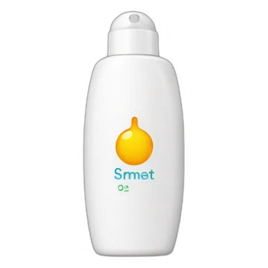 Sunscreen bottle sticker