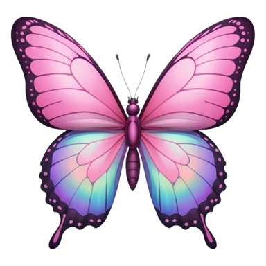 pink butterfly sticker