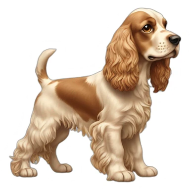 Dog-english-cocker-spaniel-full-height sticker