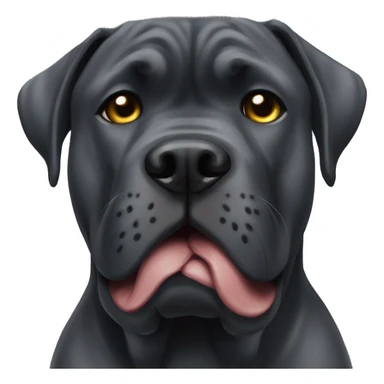 Cane Corso cropped ears Christmas  sticker