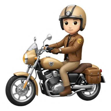 rider riding motorbiker sticker