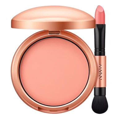 salmon pink makeup packaging sticker
