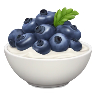 Yoghurt bowl with blueberries sticker
