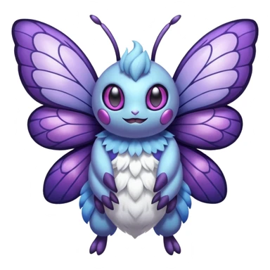 Butterfree-Lunala-Venonat-Fakémon-hybrid-creature (full body)  sticker