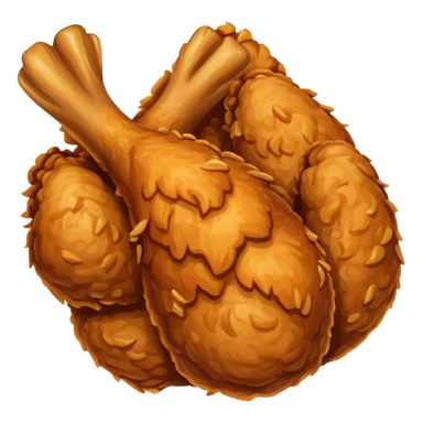 Fried chicken sticker