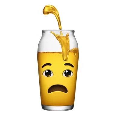 Pouring out a 40oz sticker