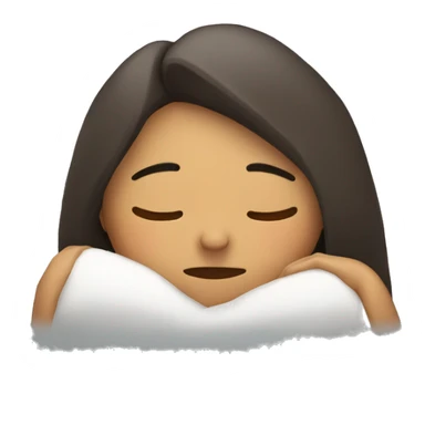 mujer durmiendo sticker
