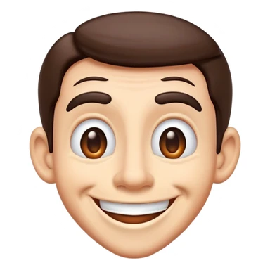 goofy smiling sticker