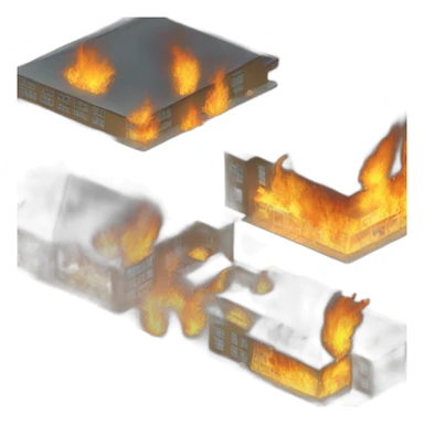 École en feu sticker