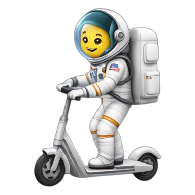 Astronaute sur trotinette sticker