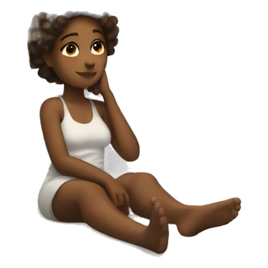 peaceful moment on the bed with wings sticker