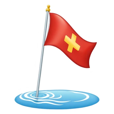 lifeguard flag sticker