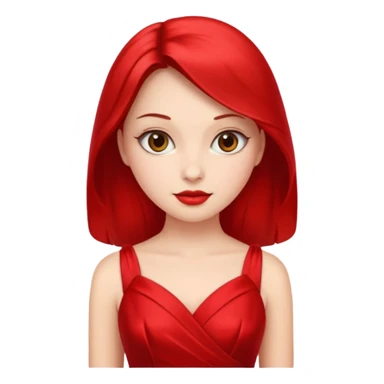 lady in red  sticker