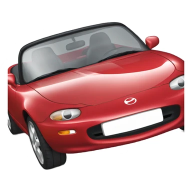 red 1990 miata  sticker