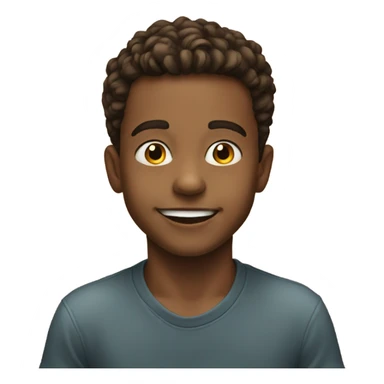 smiling boy portrait meme sticker