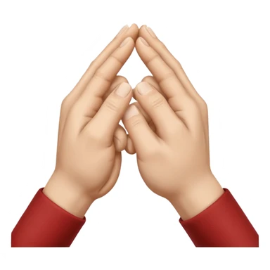 a pair of hands cracking their knuckles, by interlacing fingers, rotating the hands, and extending sticker