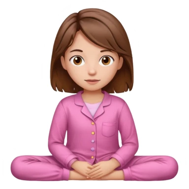 girl waking up from bed sticker