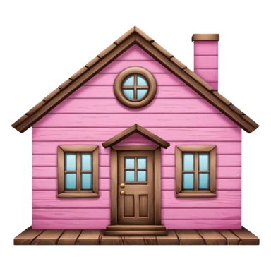 a pink home sign sticker