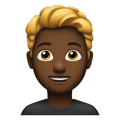 un jeune de couleur de peau noir sticker