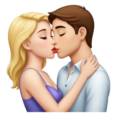 pew kissing  sticker