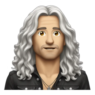 long haired rocker guy sticker