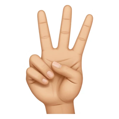 a hand doing a peace sign with the thumb sticking out sticker