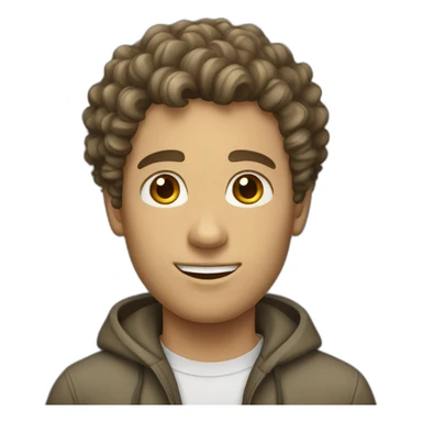 homosexual-white-male-with-curly-hair sticker