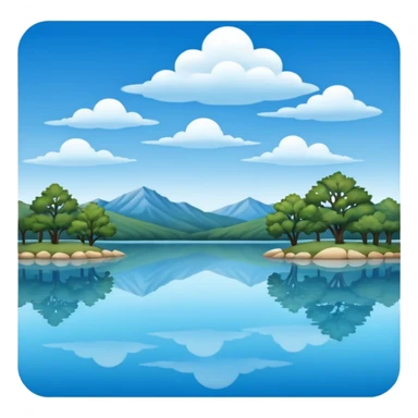 landscape lake in Texas sticker