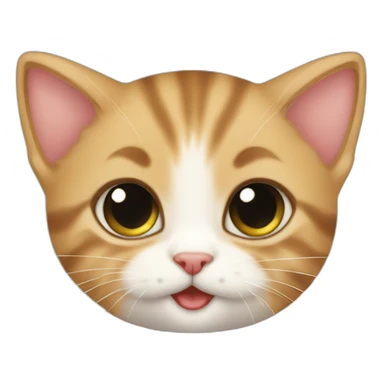 Baby pets cute kitten  sticker