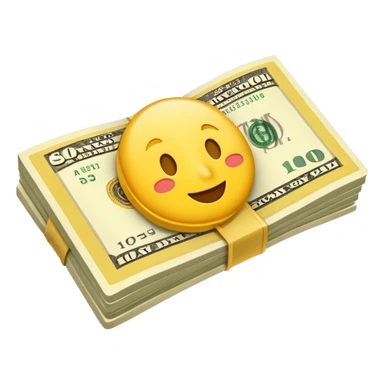 money bill colored yelow sticker