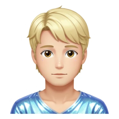 Norwegian handsome romantic shoujo anime man beautiful sparkly shiny aesthetic  sticker