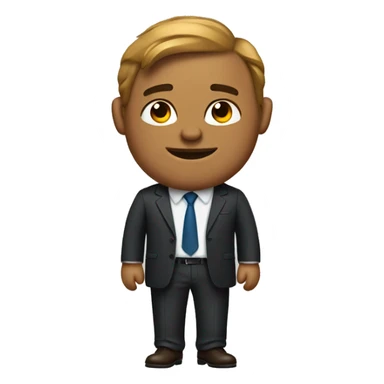 Buffalo businessman in suit  sticker